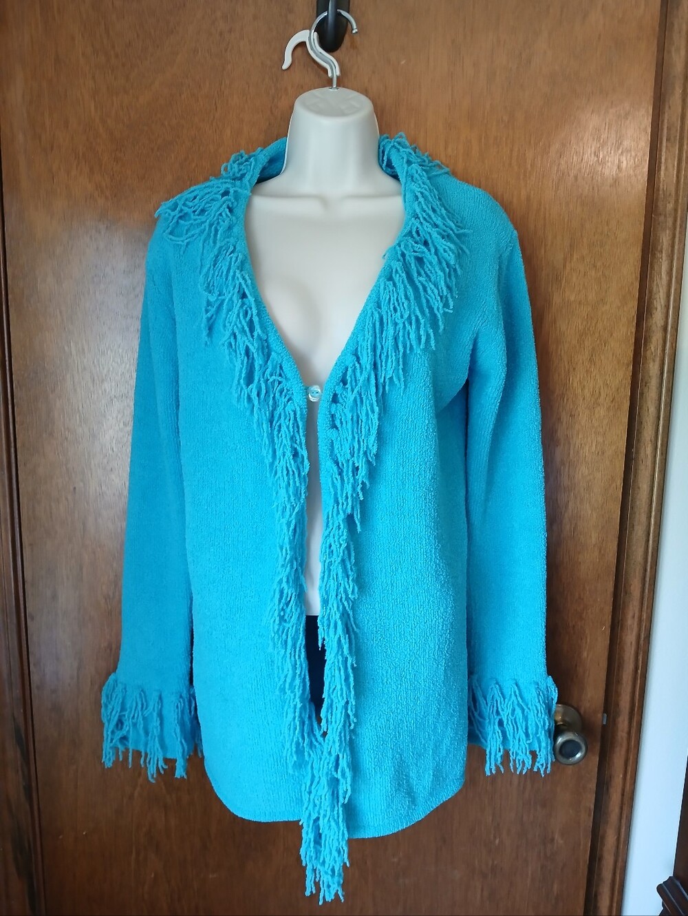 TallyHo Teal Fringed One Button M